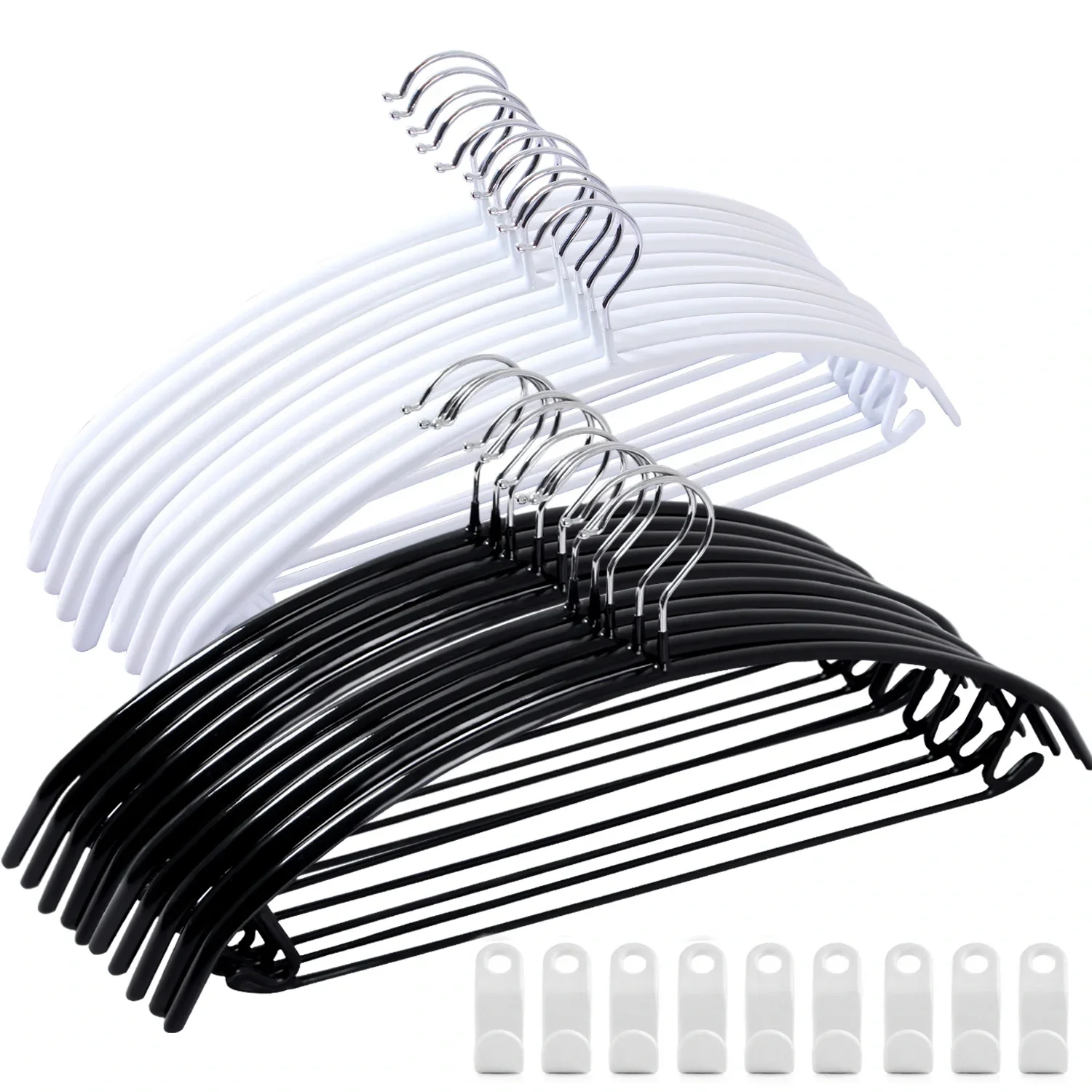 Multifunctional Adult Plastic Hangers Non Slip Shoulder Corner Clothing Store Trouser Tie Rack Dry Wet Dual Use Clothes Support