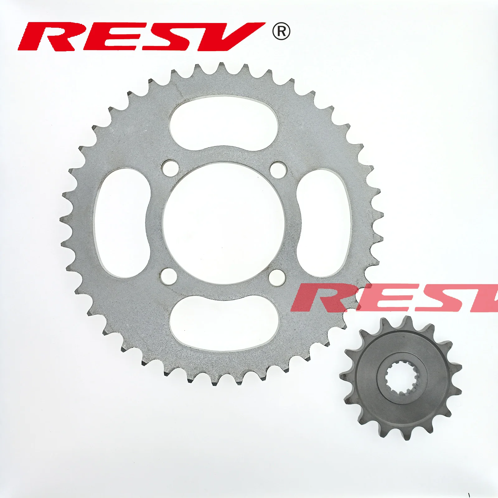 RESV Front and Rear Gear Sprocket Wheels for Suzuki GN250 WJ250 TU250 GT250 GN WJ GT TU 250 250cc X7 Marauder 41T 15T Tooth