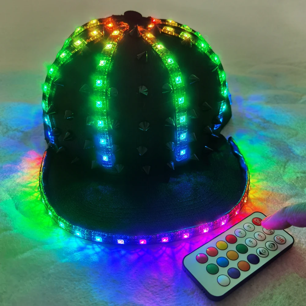 High Brightness LED Lighting Baseball Cap Outdoor Sun Protection Performance Cap Fashion Trend Leisure For Night Light Party Glo