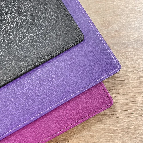 Imagen 2 del producto Cuaderno de cuero PU medio A5, carcasa de repuesto reemplazable, cubierta con agujero en forma de seta, carpetas de hojas sueltas, cuadernos y diarios