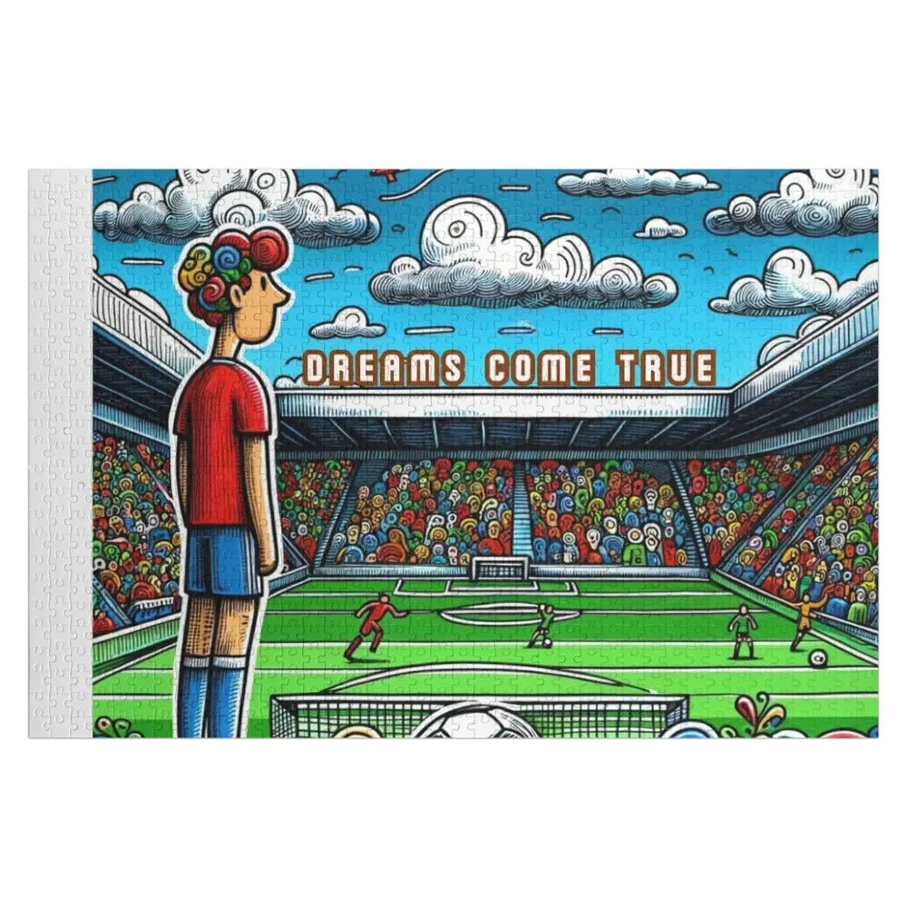 Soccer, football player - dreams come true Jigsaw Puzzle Customizable Gift Customized Picture Customizeds For Kids Puzzle