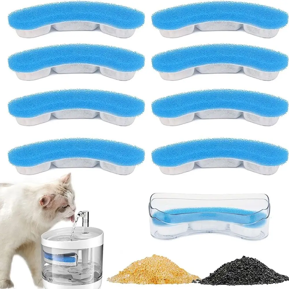 Cat Water Fountain Filters for WF050/060 Cat Fountain, 5 Pack Pet Fountain Filter Replacement Cat Water Filter, Dog Water