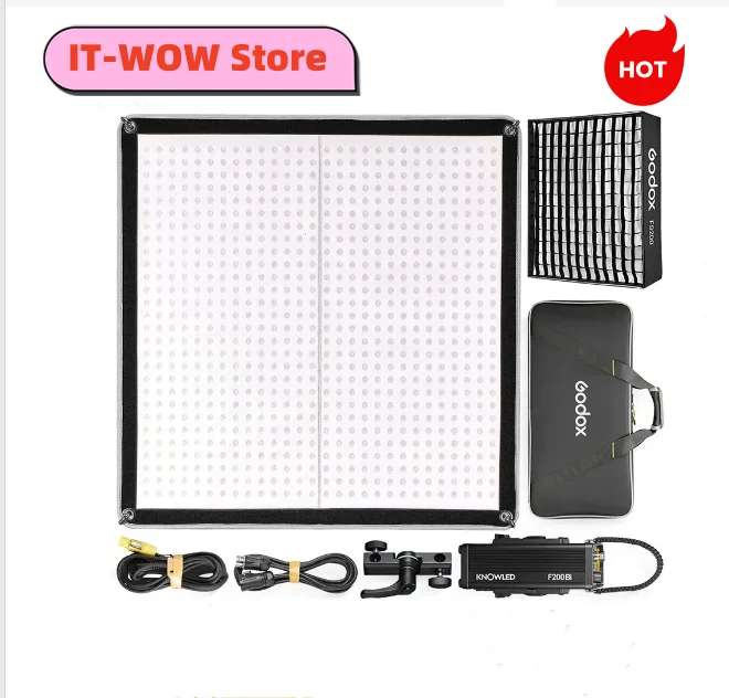 

Godox KNOWLED F200Bi F400BI F600Bi Bi-Color 2700K-8500K App control LED Light Panel