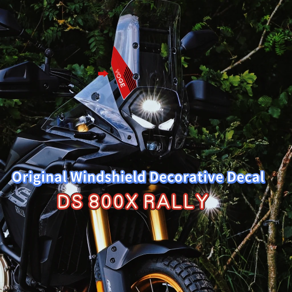 Motorcycle decorative sticker, original windshield decal for VOGE DS 800X RALLY DSX 800