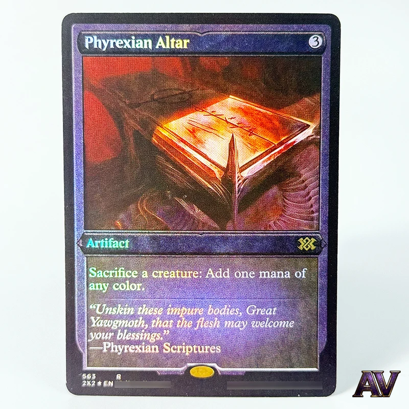 

[English] No.563 R Foil Card Phyrexian Altar Artifact Rare Cards Oathbreaker Legacy for Home Play Game Magical Proxy Cards
