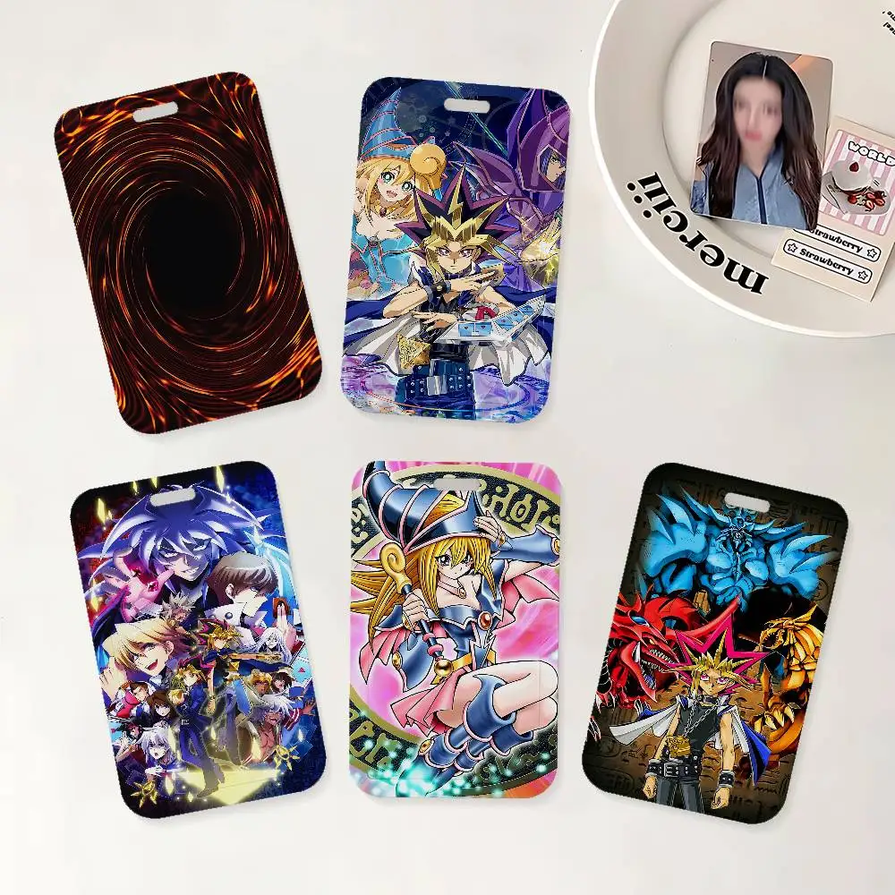 Anime Y-YuGiOh Ausweishalter mit Umhängeband für Büro, Schule, Namenskarten, Ausweishülle