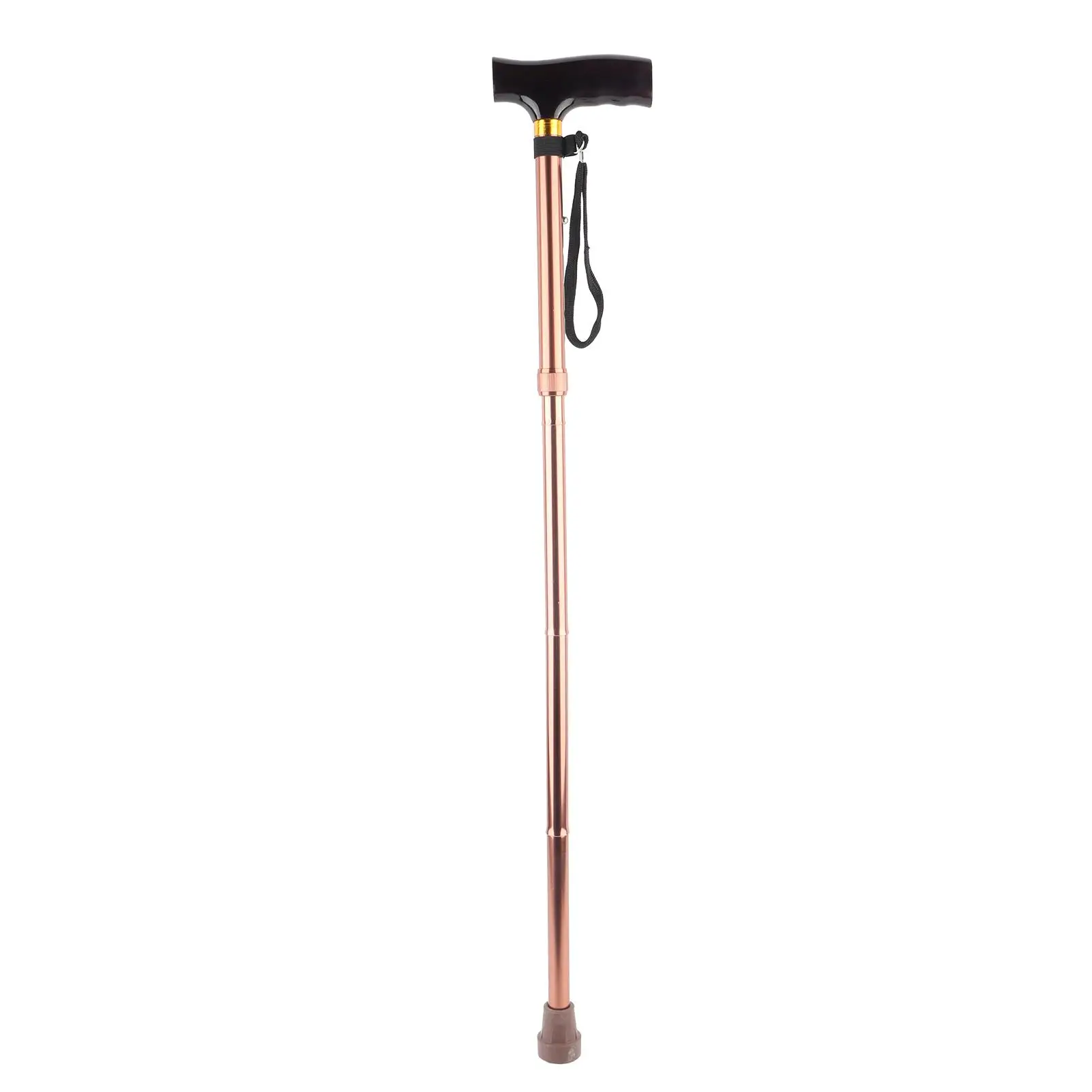 

Портативная складная трость с деревянной ручкой, регулируемая противоударная направляющая для слепых по индивидуальному заказу, бронза, 84-94 см