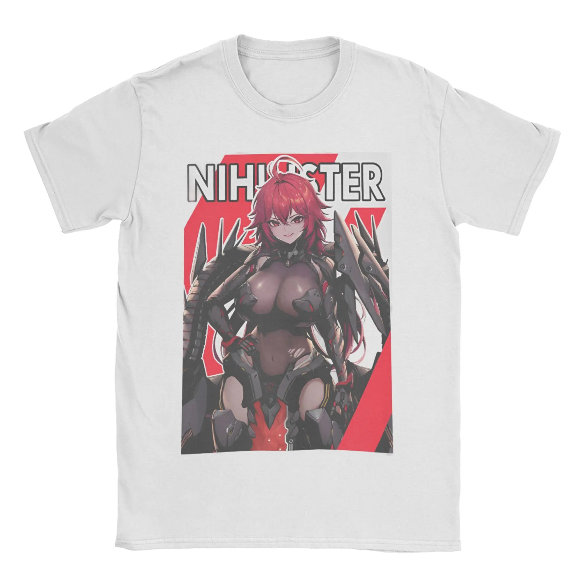 

Novelty Nihilister Nikke Goddess of Victory T-Shirt for Men Women Pure Cotton T Shirts Short Sleeve Tees Gift Idea Clothing