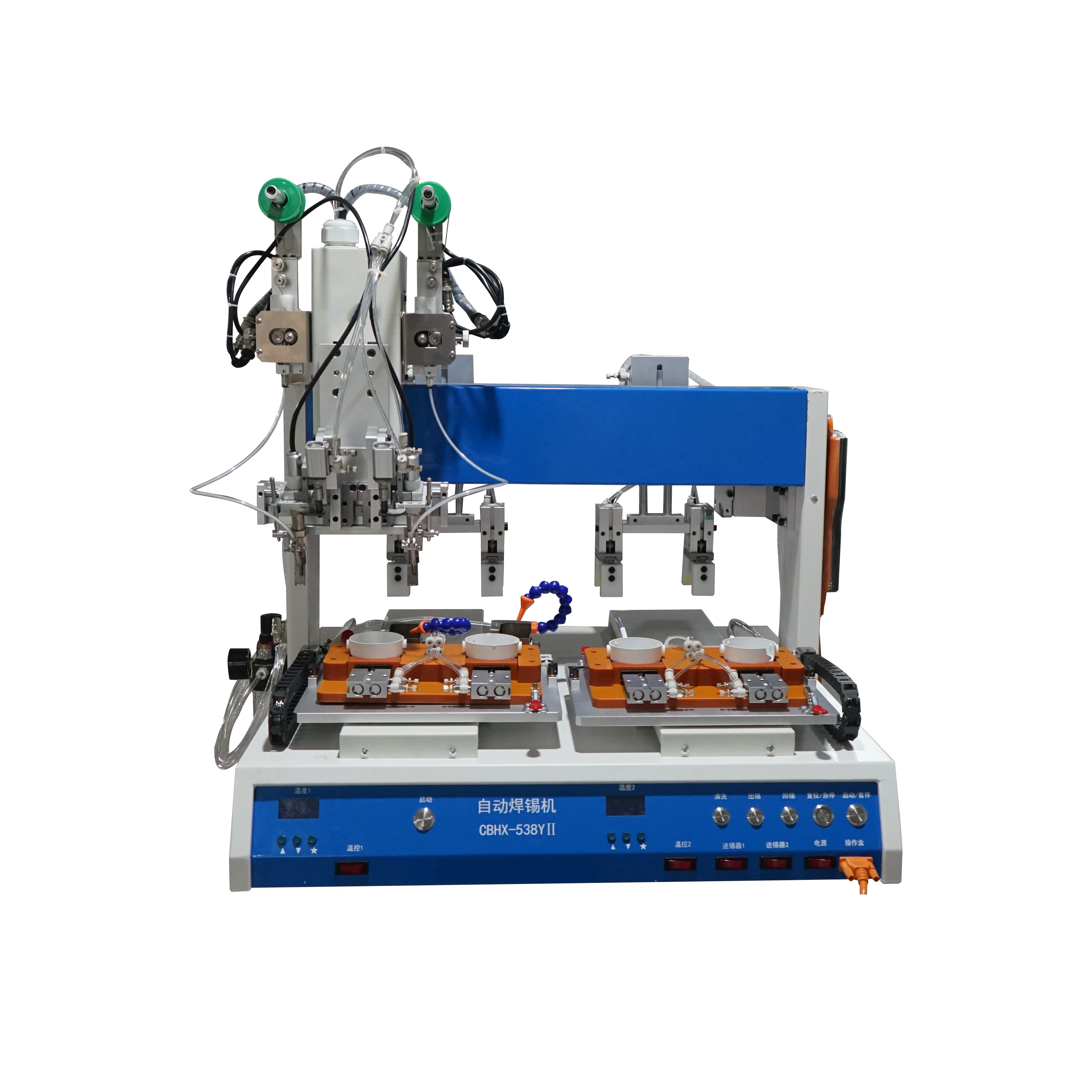 Tin auto solder double work platform  Automatic Soldering Machine With Manipulator  auto solder machine