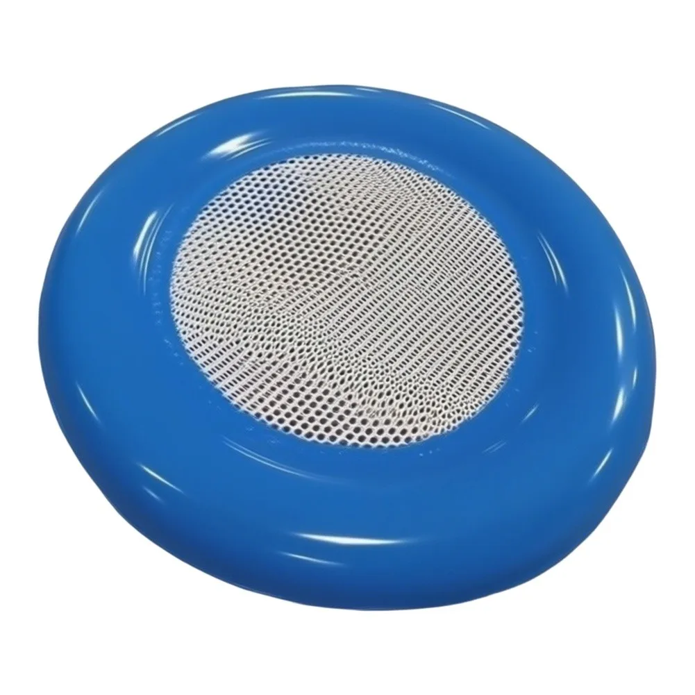 Inflatable PVC Sand Sieve Disc 40cm Round with Dual Handles and Double Layer Mesh for Beach Activities and Outdoor Sand Projects