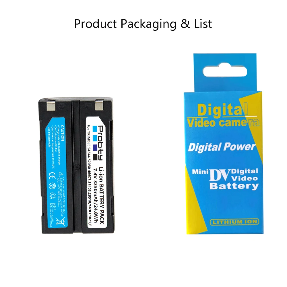 7.4 فولت 3350mAh بطارية akku 54344 ل Trimble 54344 ، 29518 ، 46607 ، 52030 ، 38403 ، R8 ، 5700 ، 5800 ، R6 ، R7 ، R8 ، Pentax D-LI1
