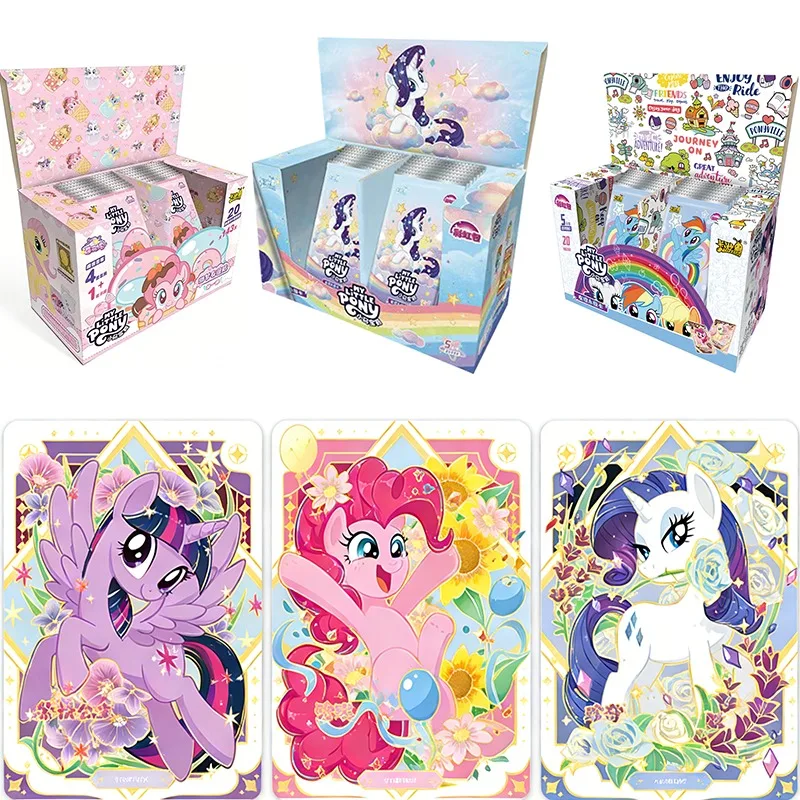

Оригинальные коллекционные карточки KAYOU My Little Pony Rainbow Pack Eternal Friendship, официальные аниме-аксессуары, детские праздничные подарки