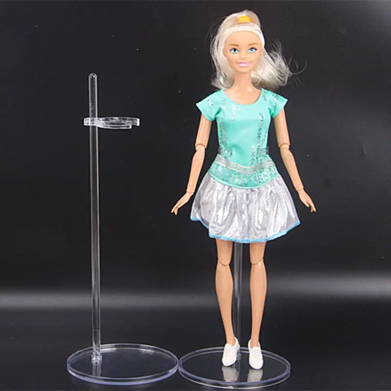 30 CM 1/6 Scale Elf Doll Clear Stand Doll Toy Display Stand Exhibition Frame Waist Card Foot Doll Bracket for 9-11 inch dolls