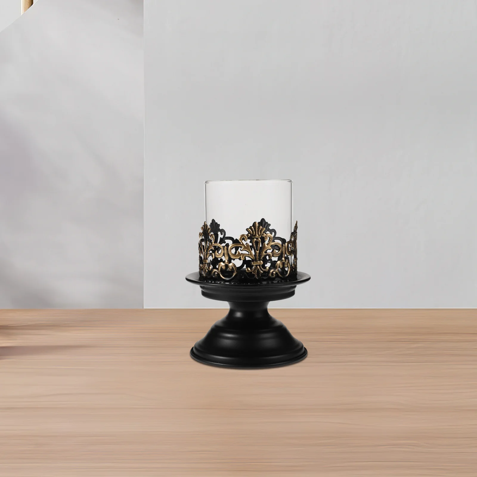 

Vintage Candlestick Stand Aromatherapy Cup Vessels Cast Iron Holder Decorative Holders Wall