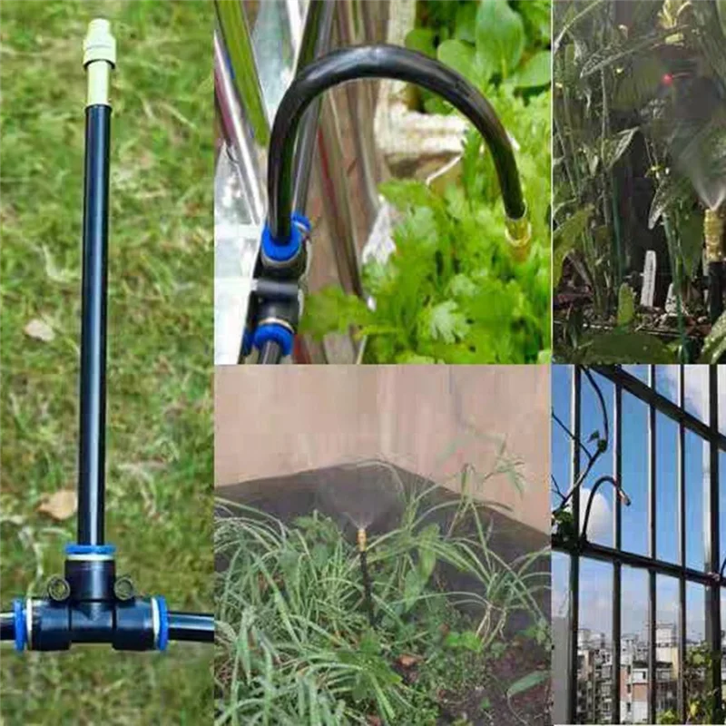 AS60-Garden Irrigation System-50FT Watering System With 15 Nozzles, 360° Adjustable Drip Design