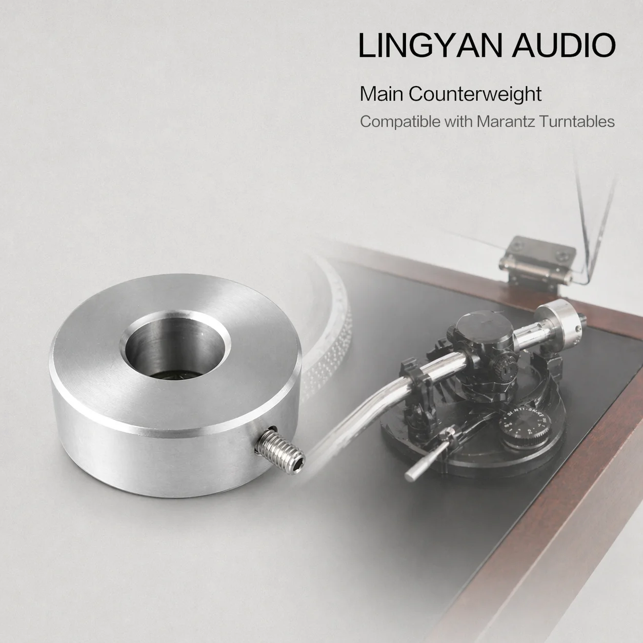 Contrapeso de 40g para Tornamesa Marantz, Diámetro Exterior de 28mm, Diámetro Interior de 11.2mm, Peso de Equilibrio de Metal CNC para Reproductor de Discos de Vinilo