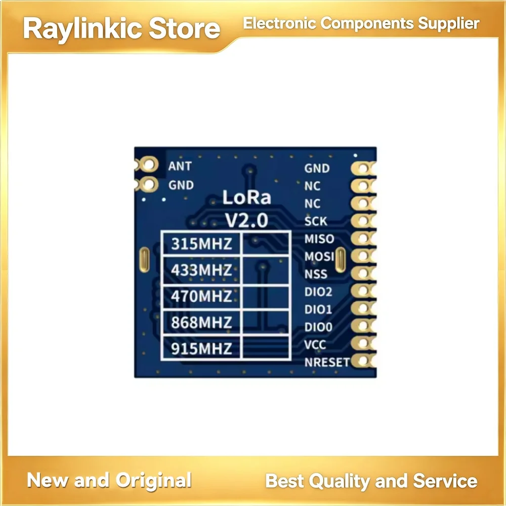 G-NiceRF LORA1276 Module 868/915MHz 100mW High Sensitivity Front End SX1276 4KM Coverage SPI Interface FCC Certified LoRa