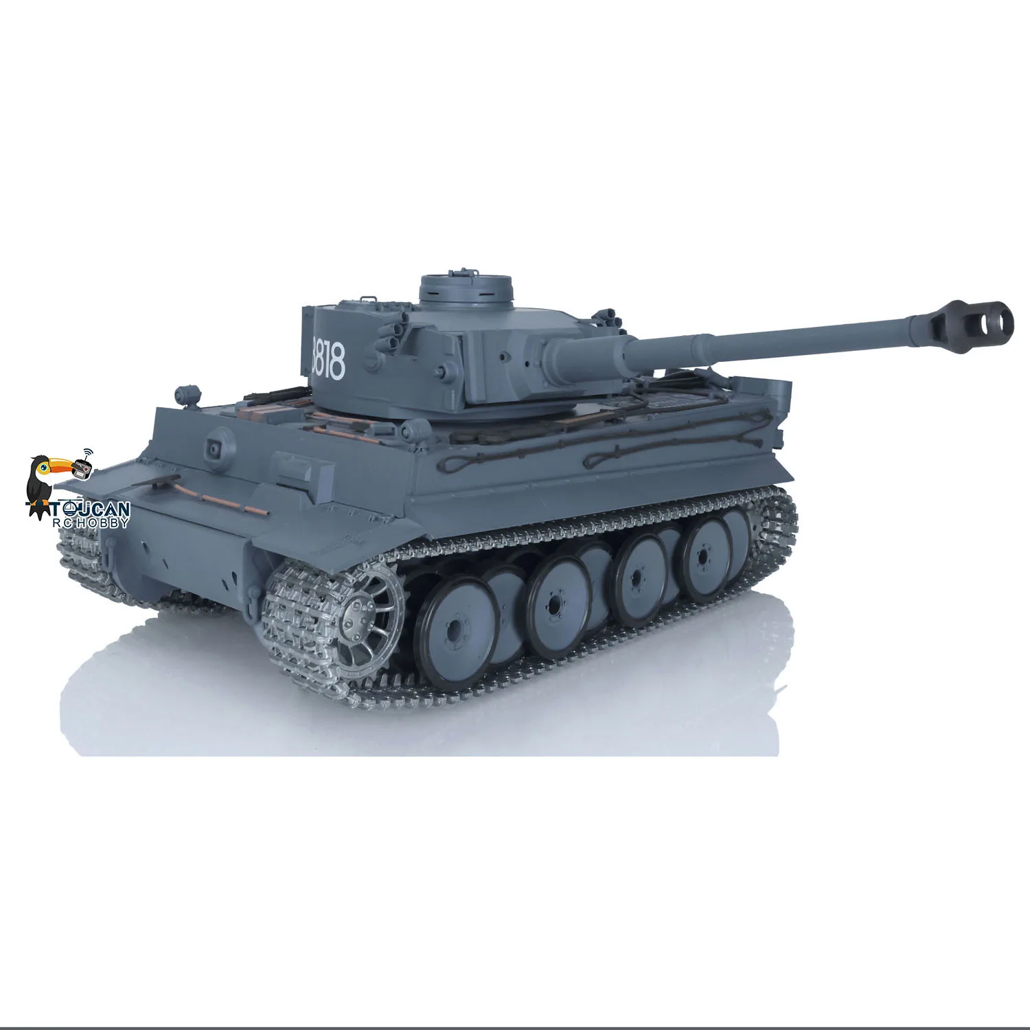 

Henglong 1/16 7.0 Upgraded Metal German Tiger I RC Tank 3818 RTR Military Simulation Durable Model for Adults​