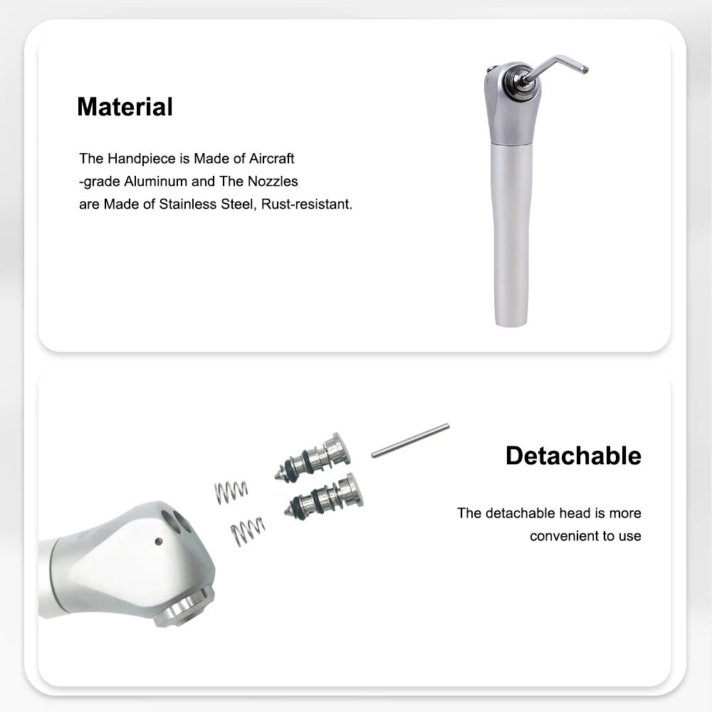 

SYJH Dental Air Water Spray Triple Way Syringe Handpiece And Nozzles Tips Tubes Air Triple Syringe Dental Cleaning Equipment