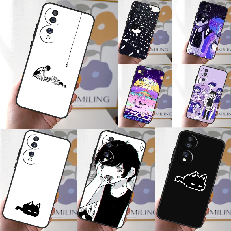 Omori Game Fanart Cover For Honor Magic 6 Pro 5 Lite 10 50 70 90 Honor X8b X9b X7 X8 X9 X6a X7a X8a X9a Case