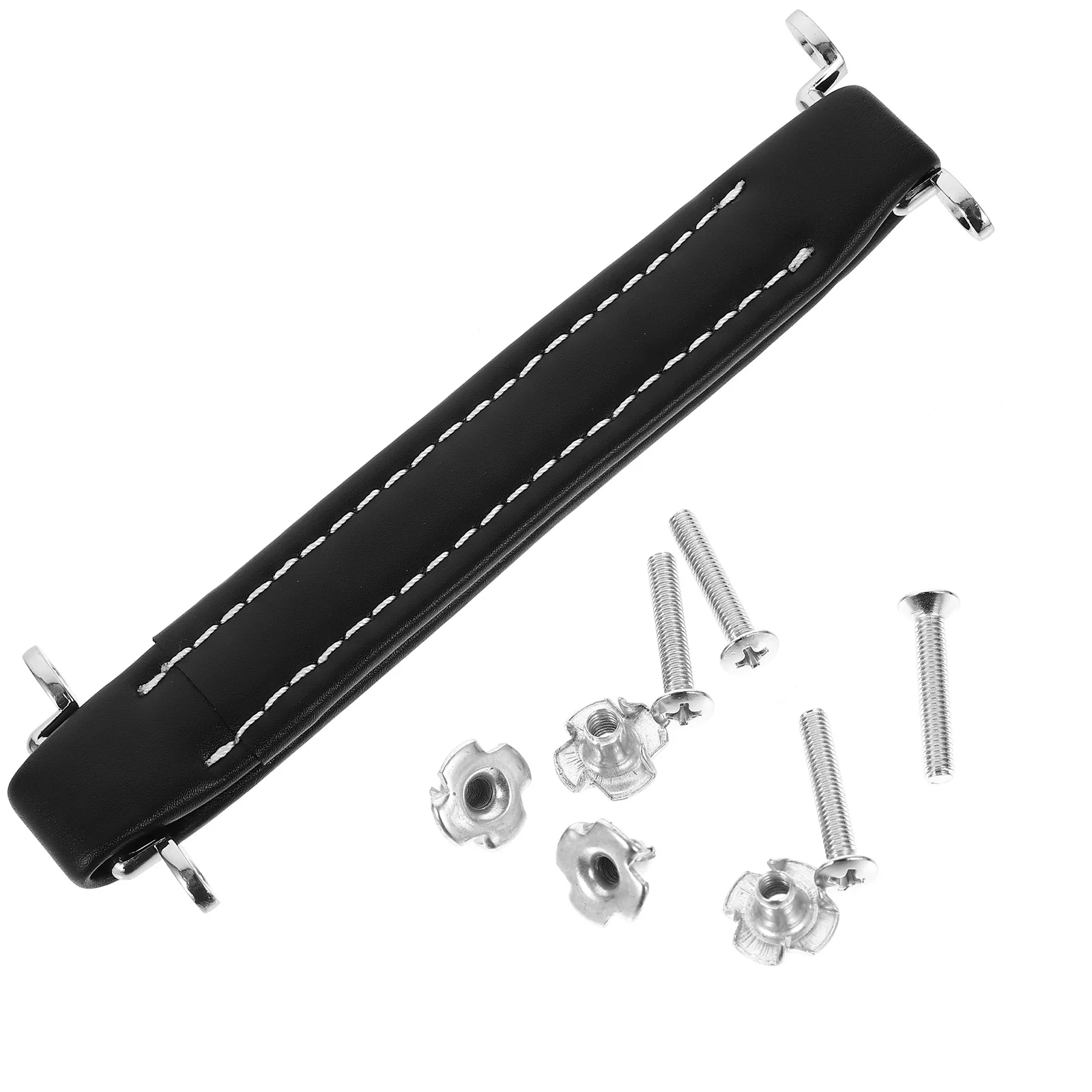 

Audio Amplifier Handle Strap Durable PU Reinforced Metal Bars Lightweight Brown Vintage Speaker Accessory Guitar Amp