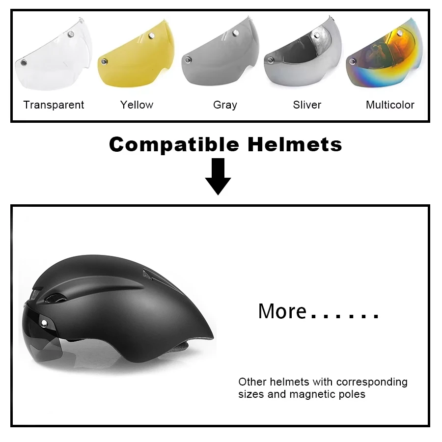 Wildside capacete óculos casco ciclismo lente aero capacete da bicicleta triathlon tt estrada ciclismo capacete len timetrial óculos acessórios
