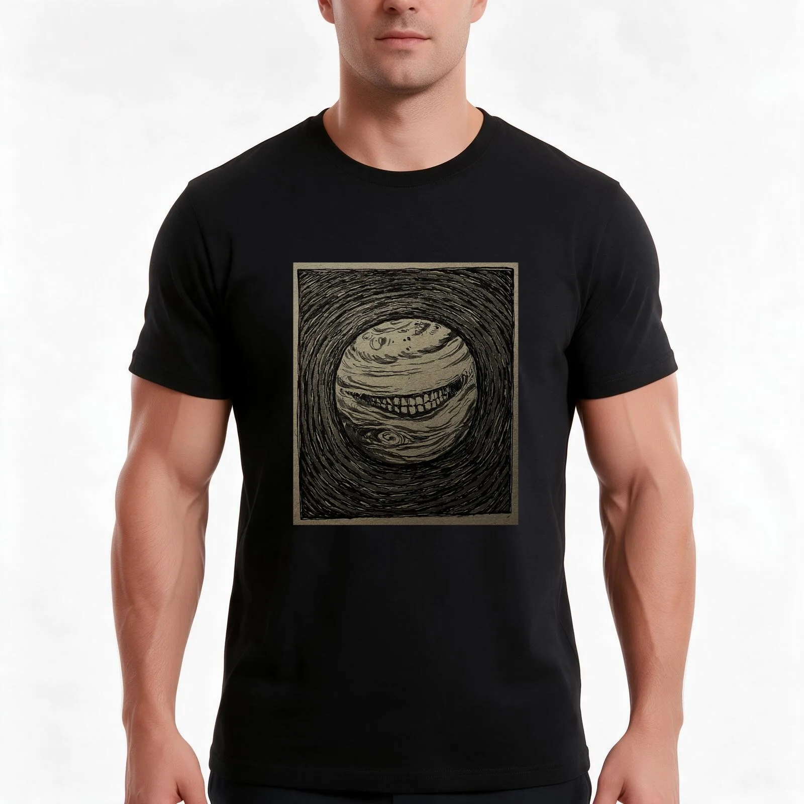 Mouth of Jupiter Oversized T-Shirt, Summer Casual Cotton Tee, Oversized Streetwear Tops, Vintage Graphic Print, Unisex Men Women