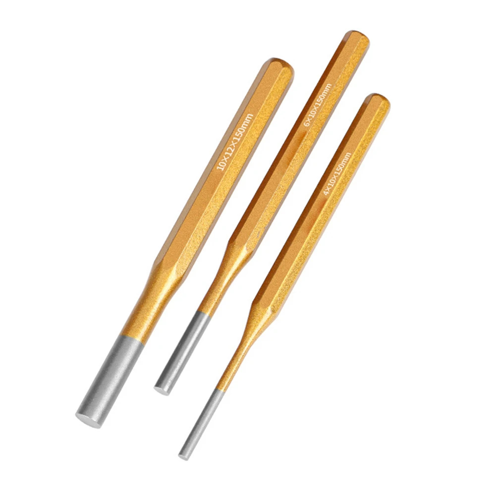 1pcs 2/3/4/5/6/8/10mm Brass Punch 150mm Roll Pin Punch Tools Remover Heavy Duty Chisel Cone Punch For Machinery Maintenance view 3