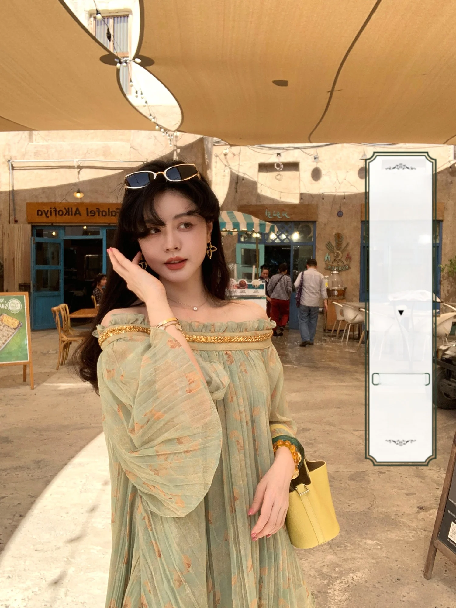 

Элегантный вышитый топ на одно плечо свободного кроя для праздников с юбкой-«рыбий хвост» в повседневном стиле, свободная версия