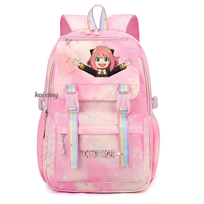 New Anime Spy X Family Backpack Storage Student Kawaii School Bag Supplies Cartoon Print Women Work Computer Knapsack Gift