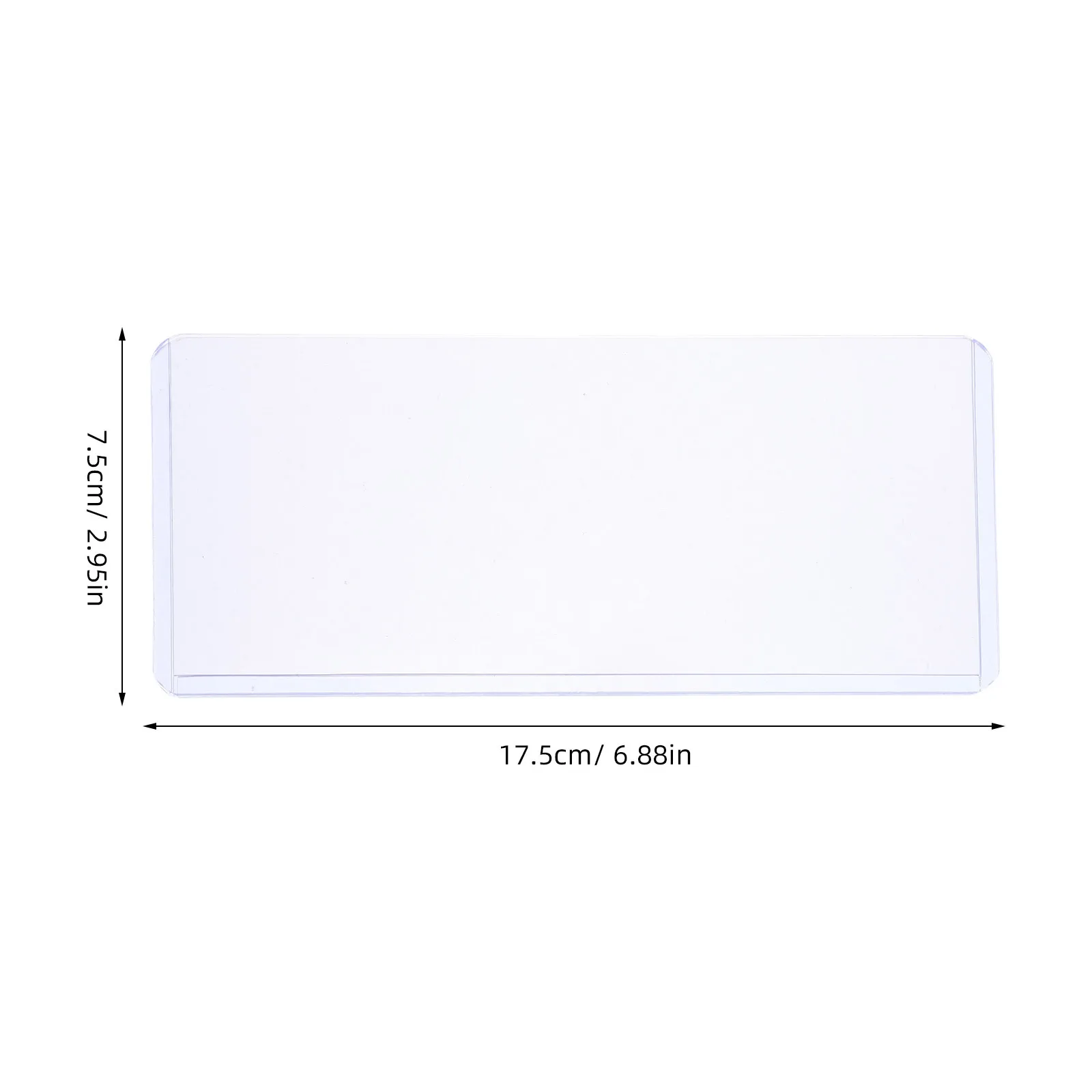 20Pcs Transparent PVC Bill Holder Clear Money Sleeve for Cash Photos Receipts Home Office Travel Storage Cash Storage