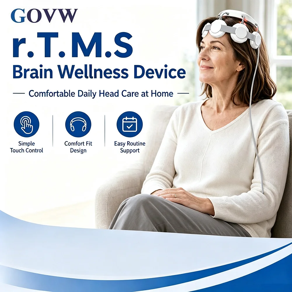 RTMS Brain Stimulator Device for Stroke Recovery Rehabilitation Depression Anxiety Cognitive Dysfunction Home Use