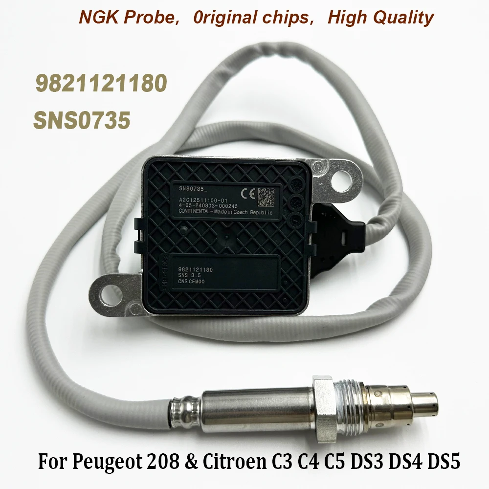 9821121180 SNS0735 For NGK Probe High Quality Chip Nitrogen Oxide Nox Sensor 5WK96745A For Peugeot 208 & Citroen C3 C4 C5 DS3