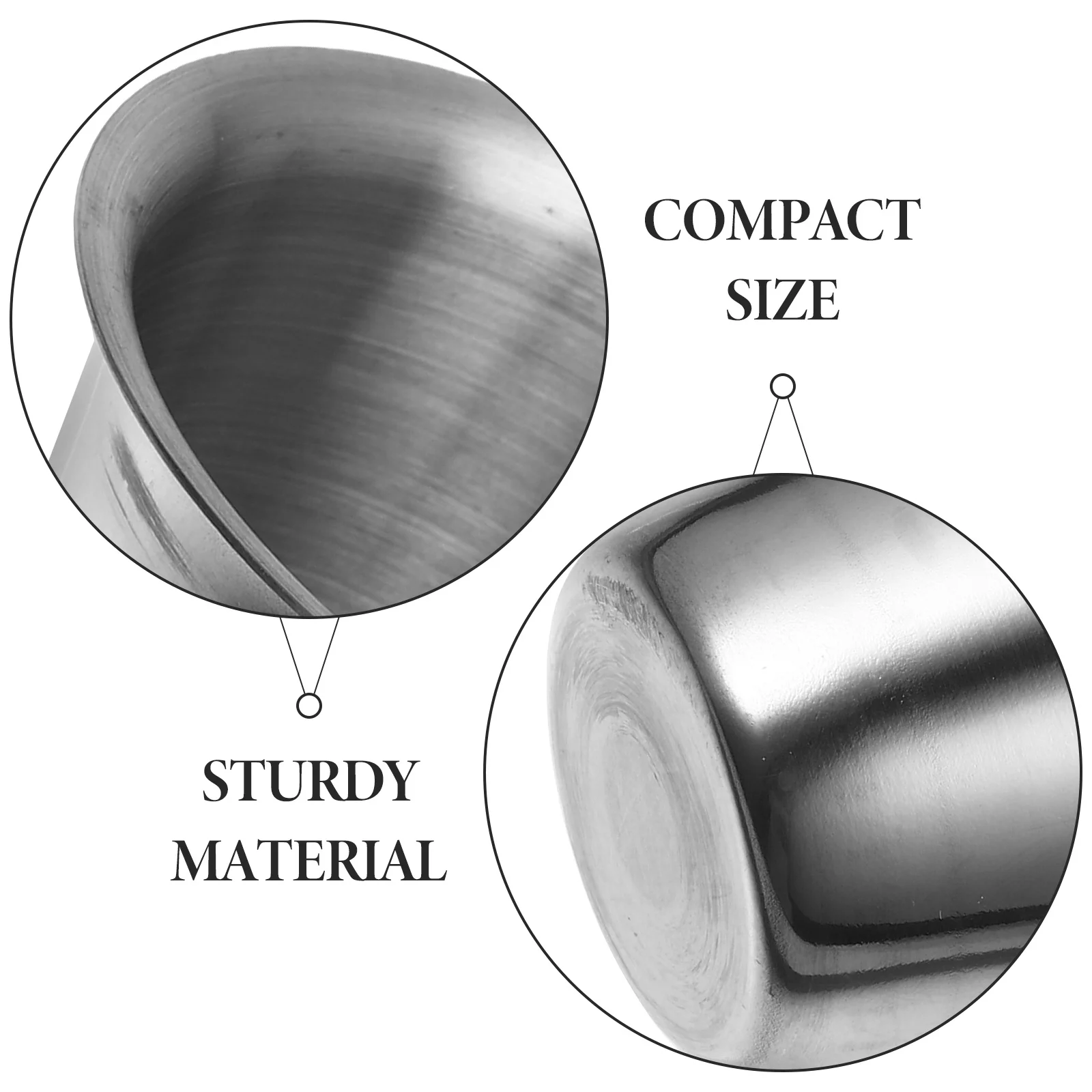 

2pcs Stainless Steel Sauce Bowls Mini Condiment Containers For Dipping Dish Soy Sauce Salad Dressing Reusable Small Food