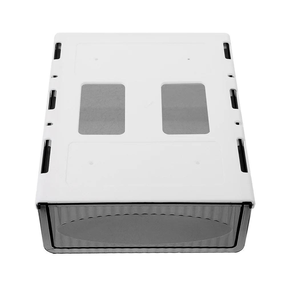 Under Table Drawer Organizer Hidden Desk Storage Box For Office Supplies Remote Controls Makeup Jewelry Plastic