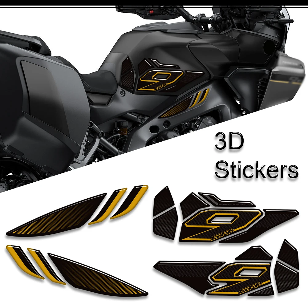 2025 2026 For Tracer 9 GT 9GT + 9GT+ Tank Pad Cap Gas Fuel Oil Knee Protector Fairing Fender Hand Guard 3D Stickers Decals