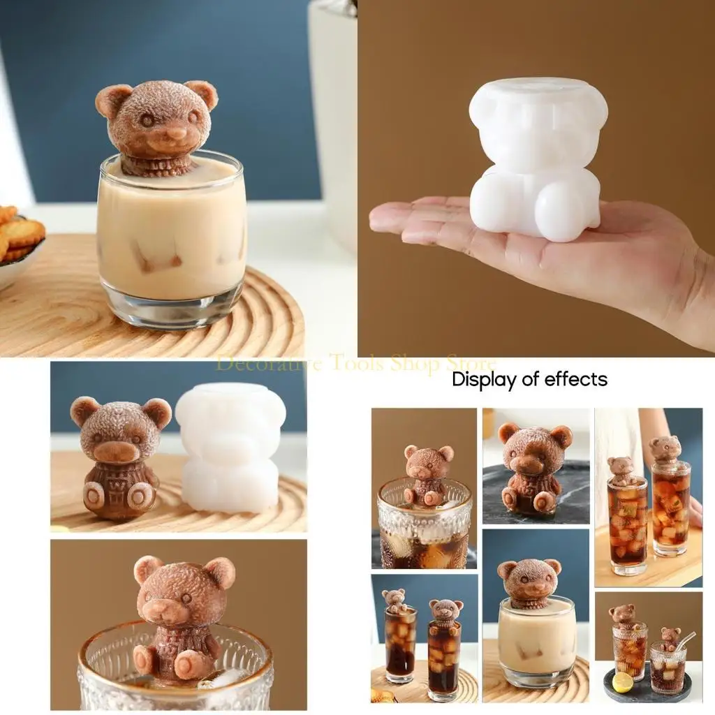 QX2E Beer Shaped Silicone Mold Cake Decorating Chocolate Fondant Mold