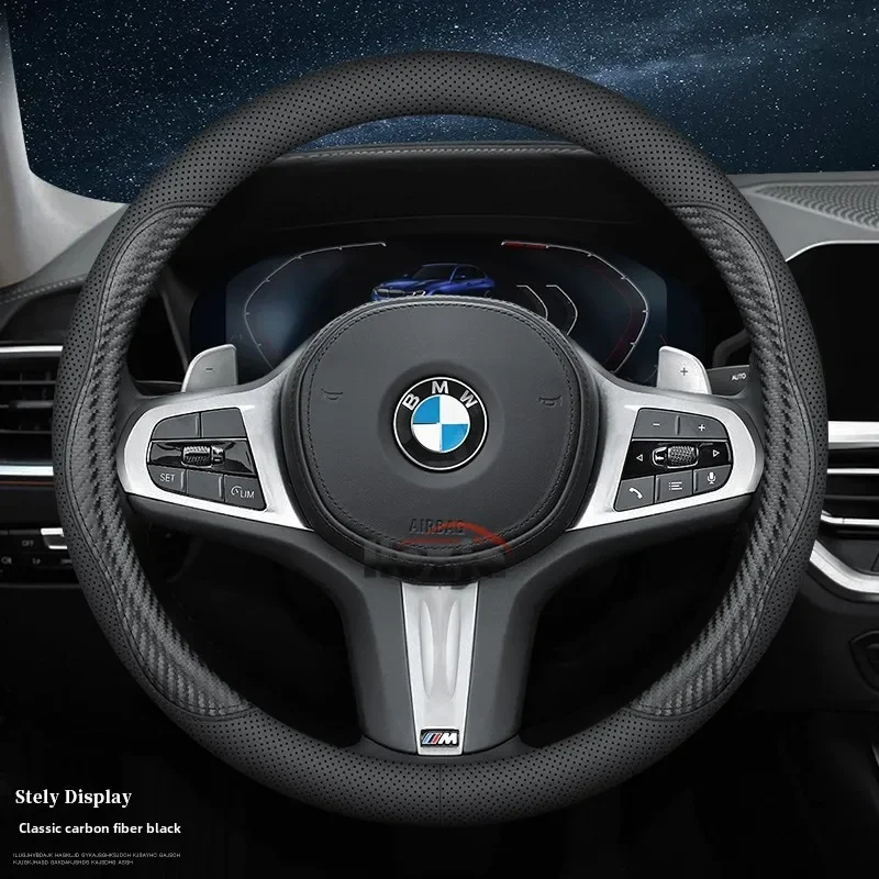 Atmungsaktiver Premium-Lenkradbezug aus Nappa-Leder für BMW 3er, 5er, 4er, 7er, X3, X5, X7, X6, G06, 426, iX (iX I20) – Detail 2