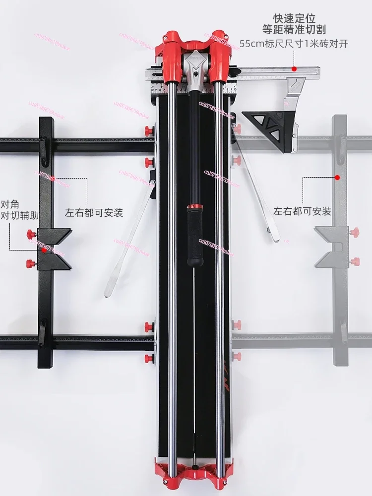 Manual tile cutter, push knife, original accessories, Daquan, I-shaped ruler, unilateral ruler bracket, backpack screws.