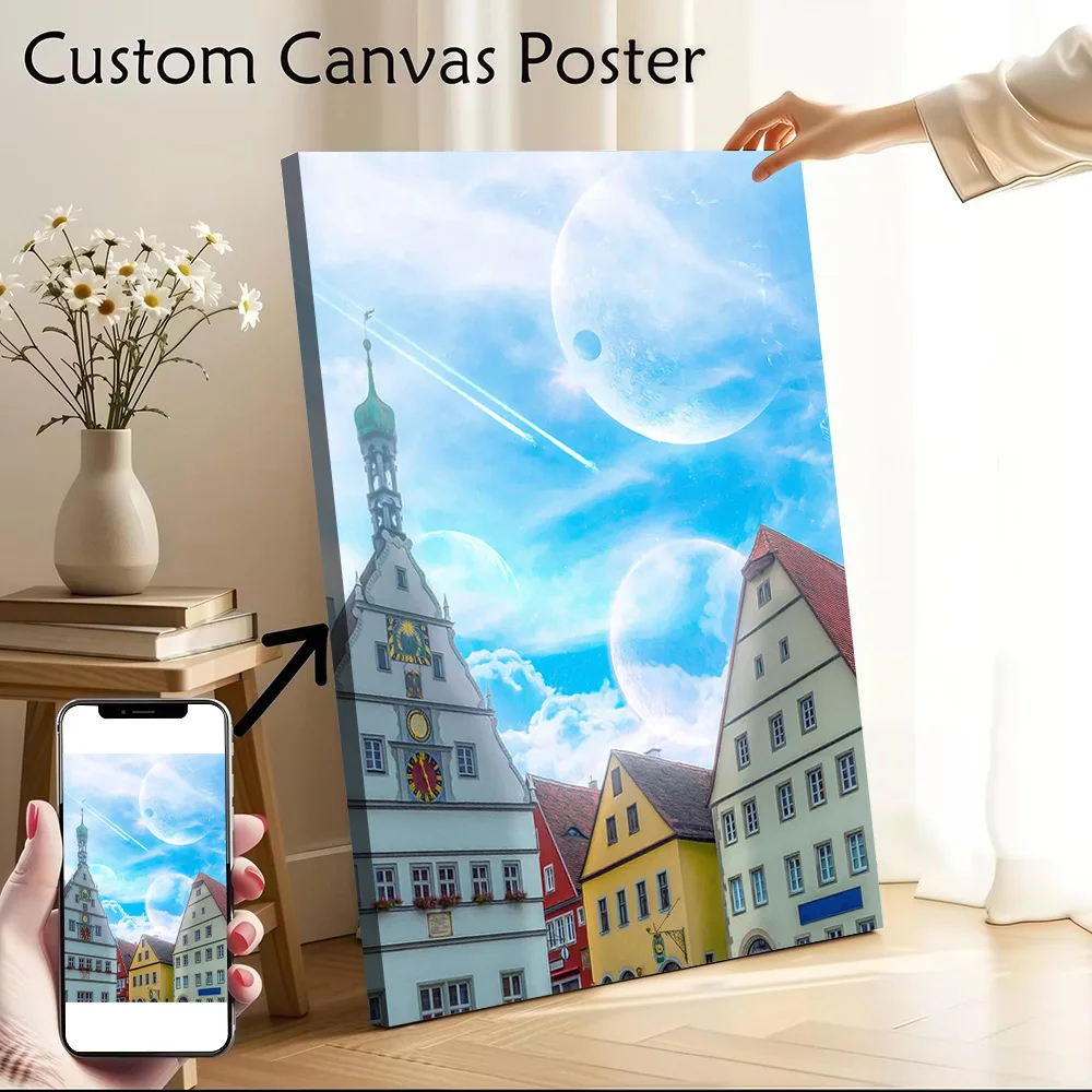 A Speaking Sky Printed Canvas Poster Personalized High Quality Wall Art Paintings for Decor Living Room Interior Decoration Home