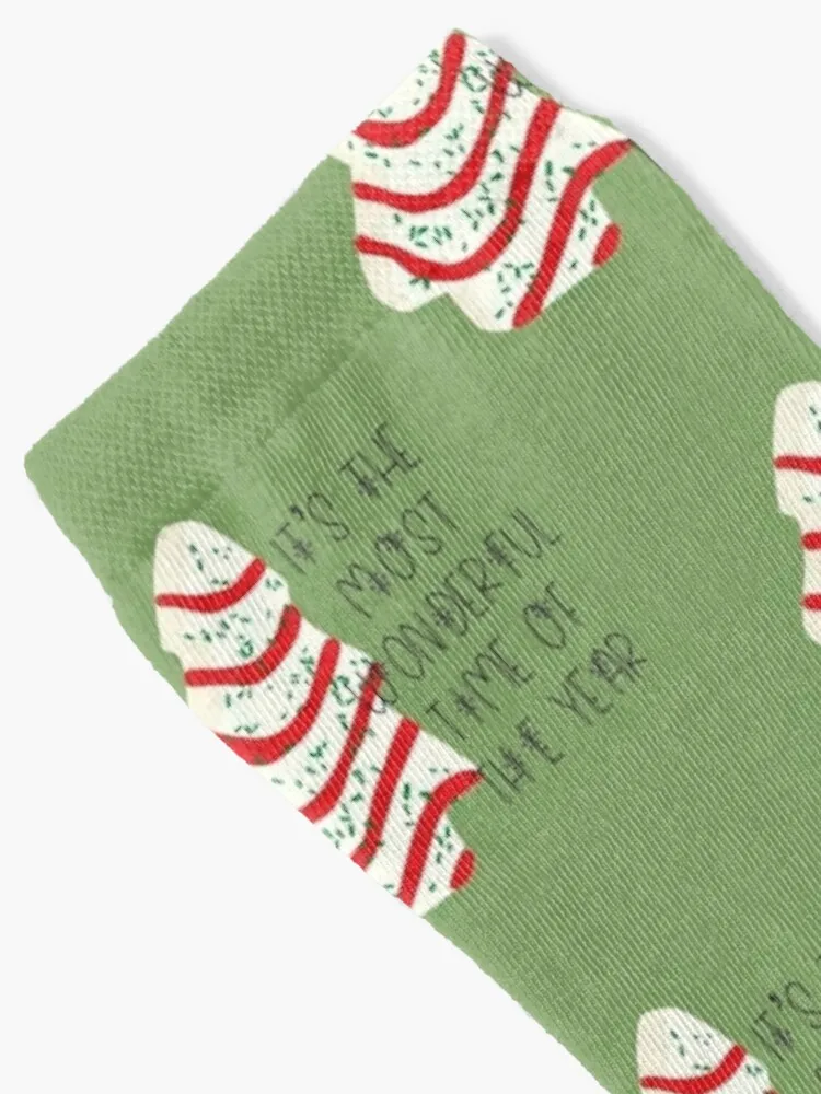 Christmas Tree Cake Socks luxe sheer Non-slip Lots Socks Women's Men's