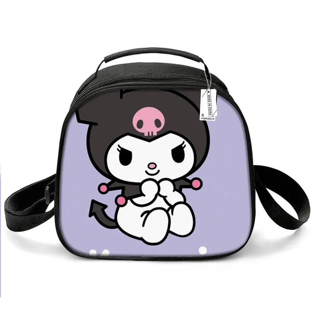 HOT Cartoon cute portable lunch bag for primary and secondary school students Kuromi Kuromi children\'s ice bag insulation bag