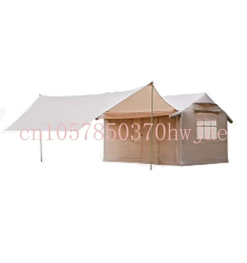 Villa inflatable tent, outdoor camping, rain proof camping, portable two bedroom, one bedroom, one living room, exquisite