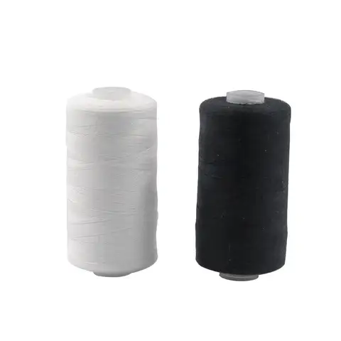 2Pcs Polyester Sewing Thread Spools 500M Per Roll Hand Machine Thread for Embroidery Craft DIY