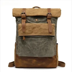 Vintage Canvas Backpack Men Casual Daypacks  School Boys Designe Waterproof Travel backpack Bag Male Bagpack mochila