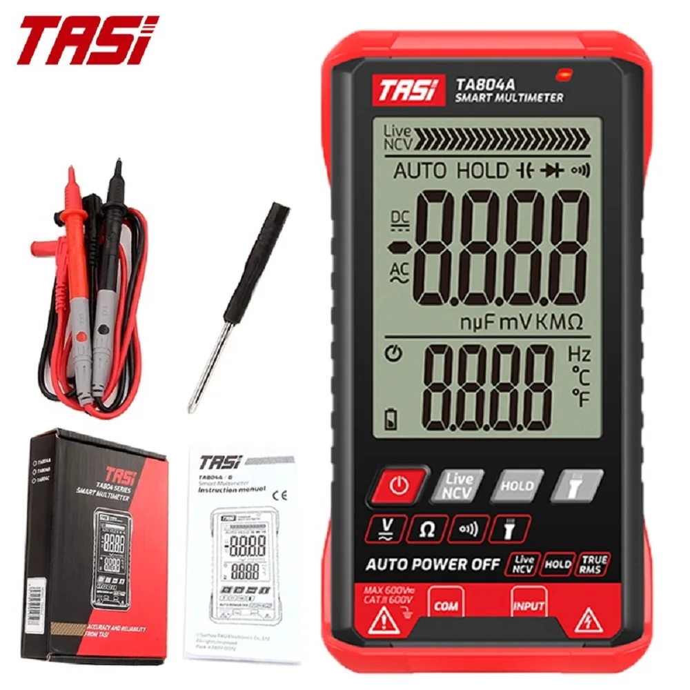 tasi-ta804a-b-デジタルマルチメーター-プロフェッショナルオートテスターマルチメーター-hdカラースクリーン-超薄型インテリジェントohm-ncv電圧計