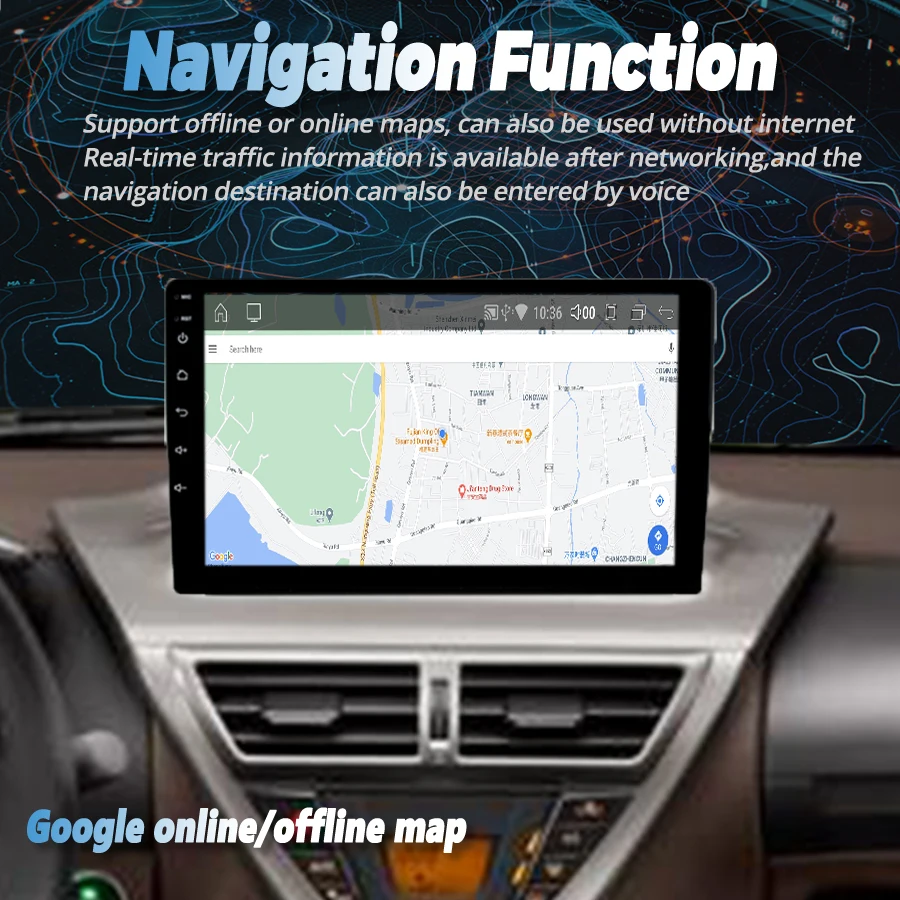 Android 14 AI Radio de coche de voz para Toyota Scion IQ 2008-2016 navegación GPS reproductor de vídeo Multimedia unidad principal estéreo CarPlay
