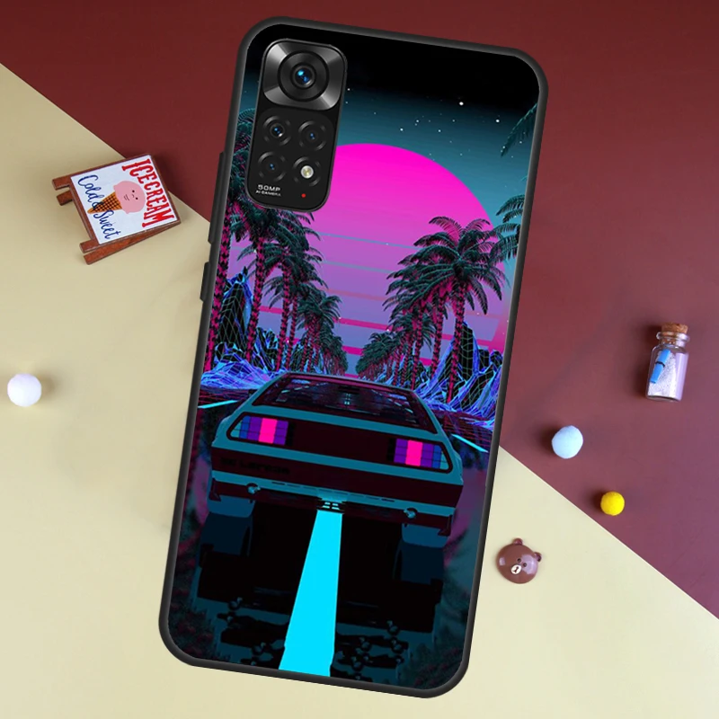 Anime Vaporwave Glitch Case For Xiaomi Redmi Note 8 9 12 10 11 Pro 8T 9S 10S 11S Cover For Redmi 9 10 9A 9C 10C