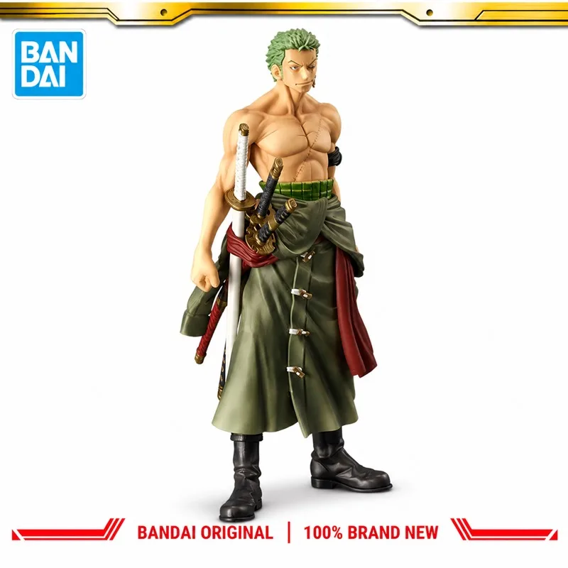 

In Stock Bandai Original Banpresto One Piece Roronoa Zoro Action Figure Model Doll Brand New Boxed Anime Characters Toys Model