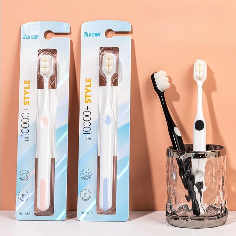 20Pcs Soft Fur Toothbrush Ultra-fine Bristles Soft Hair Suitable For Bleeding Gums Deeply Clean Care Tooth Brushes